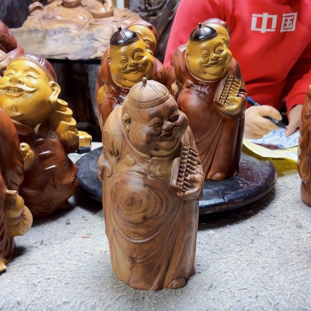 时***转香樟木算盘地主原木不退不换