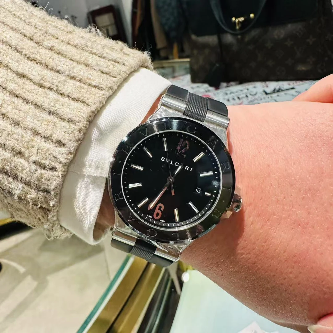 95新 BVLGARI/宝格丽 自动机械,42毫米,精钢,250208001