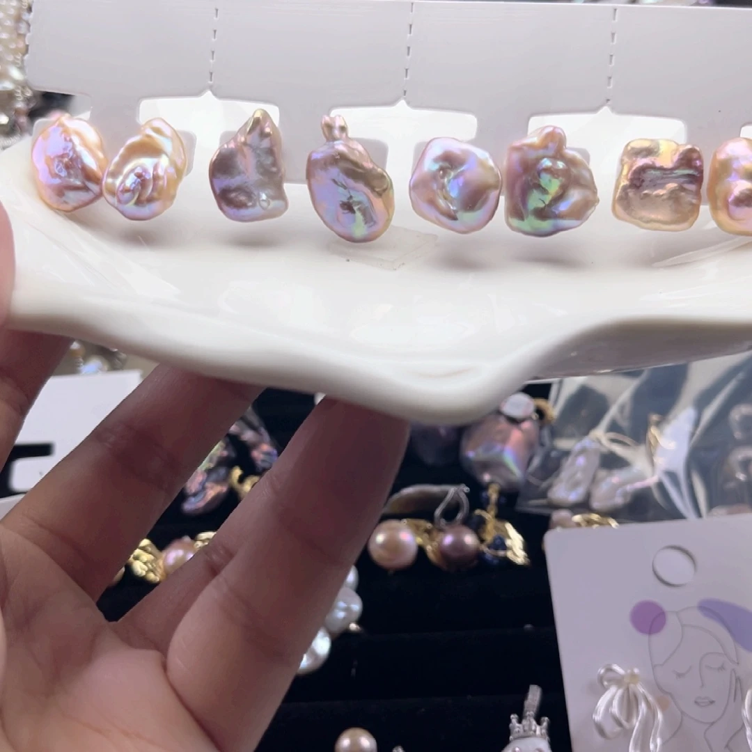 未镶嵌耳饰淡水珍珠【纯恬】多样性发货