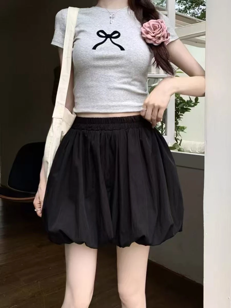 芭蕾风蓬蓬花苞百搭半身裙