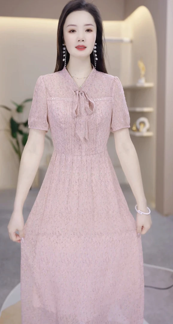 【玥欣服饰】KK776 # 2025 夏季 新款  减龄 气质 优雅 连衣裙