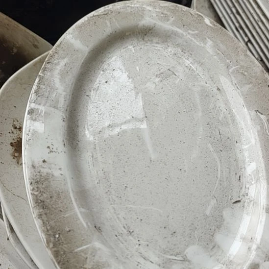 瓷发两个鱼盘长30国营四厂库存