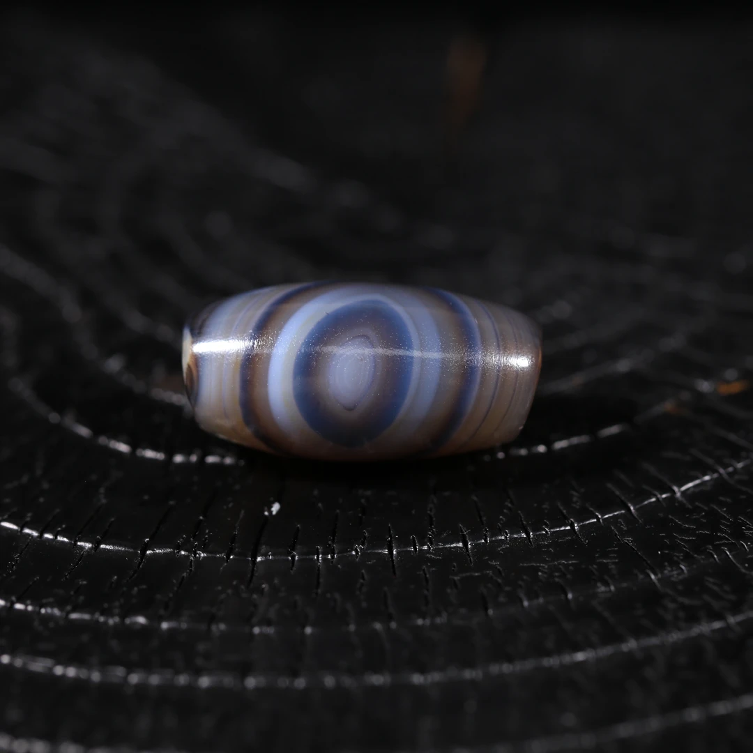 甜珠阁【缠丝系列】缠丝玛瑙满沁带眼精品玛瑙复古藏风男女同款锁骨