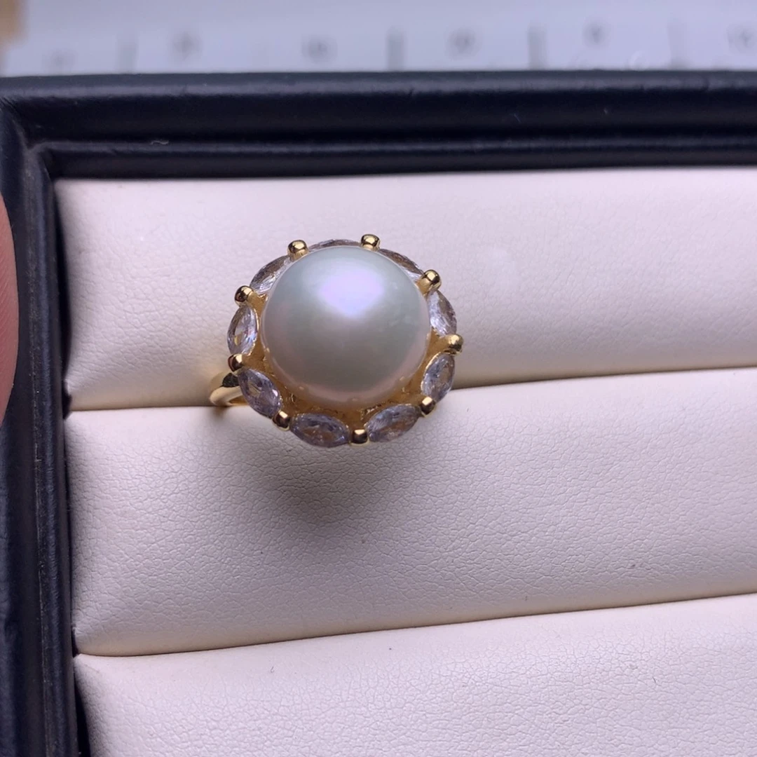 未镶嵌戒指淡水珍珠