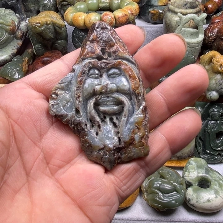 项链未镶嵌岫岩河磨玉（透闪石质玉）小**祥