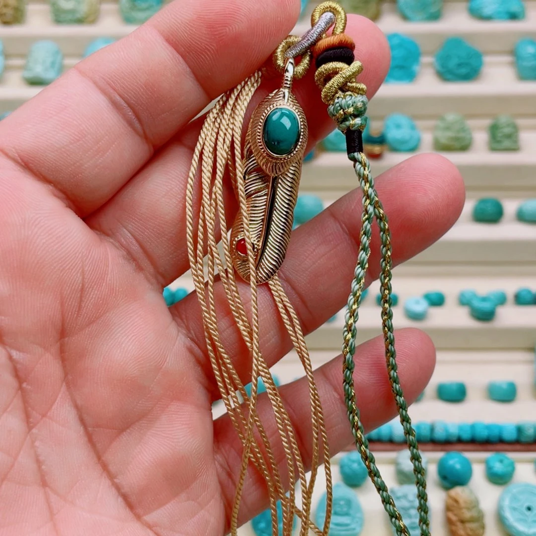 绿松石未镶嵌吊坠(不含链)