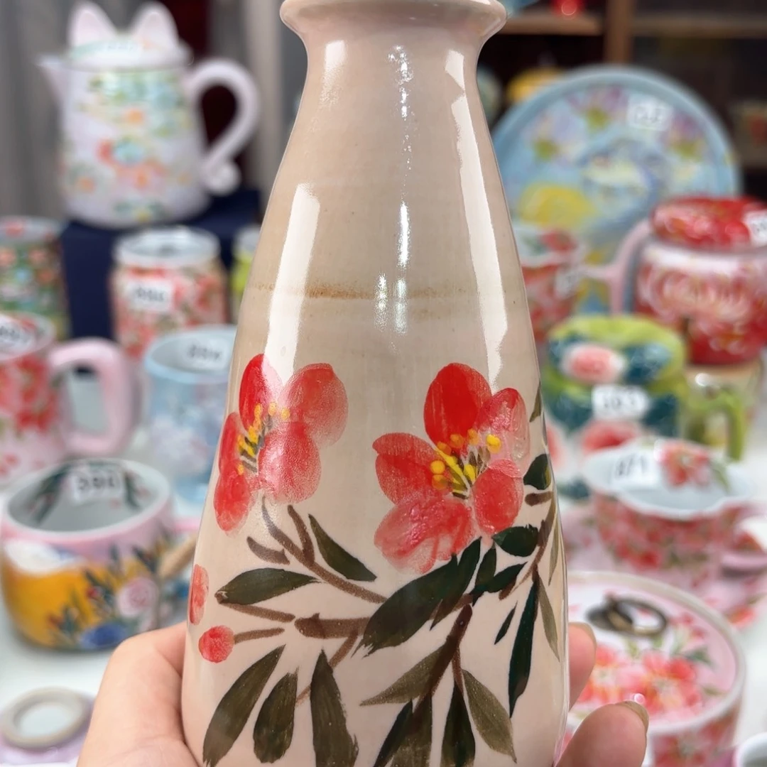 景德镇手绘高温釉下彩陶瓷茶具