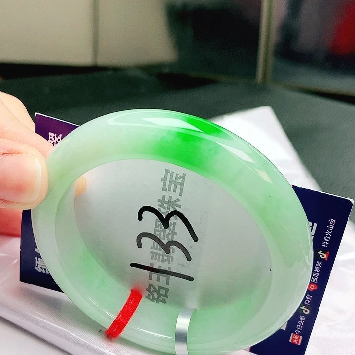 翡翠未镶嵌手镯缅甸天然a货翡翠手镯