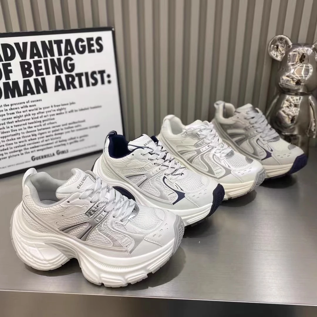 欧货厚底老爹鞋女2025新款网面透气休闲鞋ins潮流行时尚百搭时髦