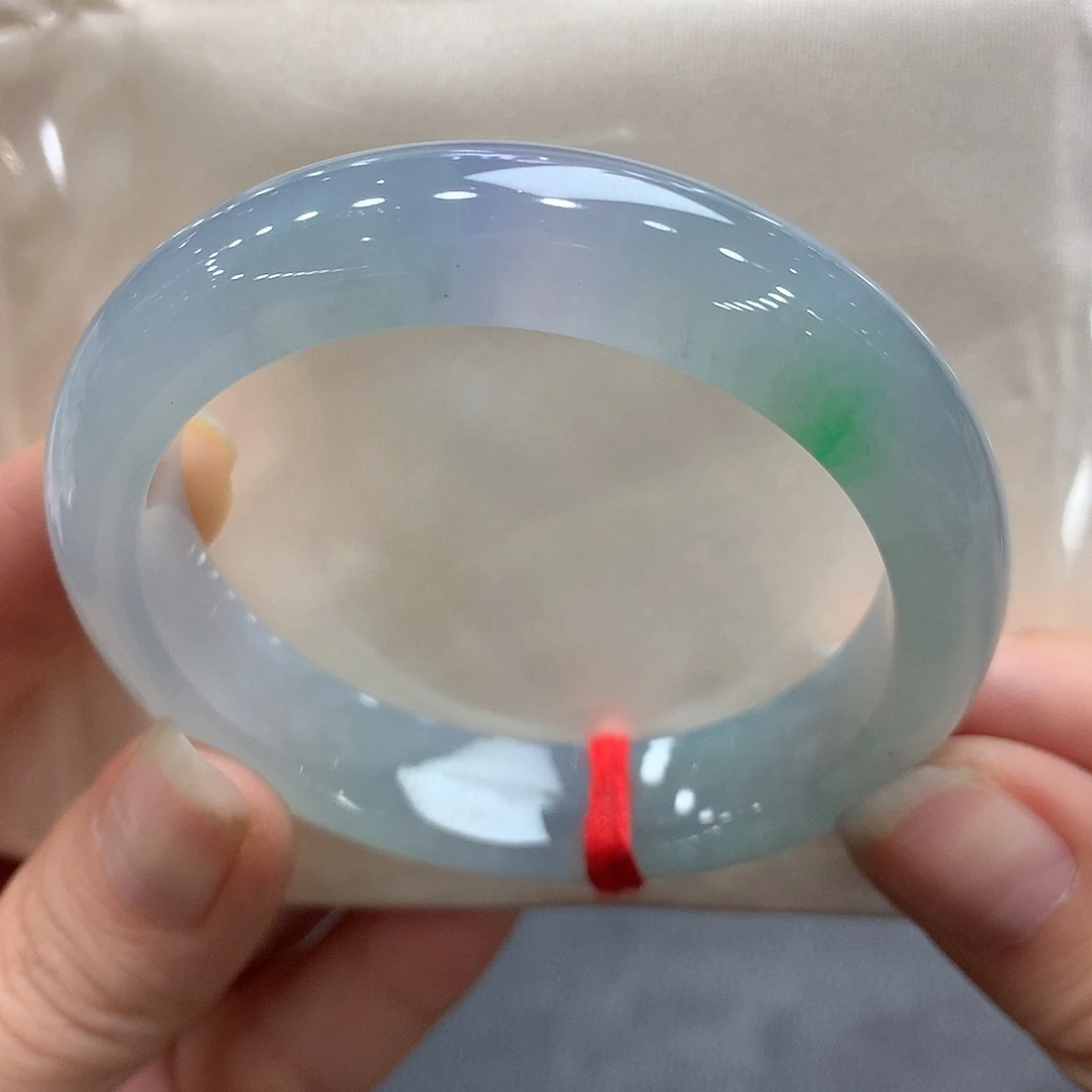 翡翠未镶嵌手镯51.6正圈