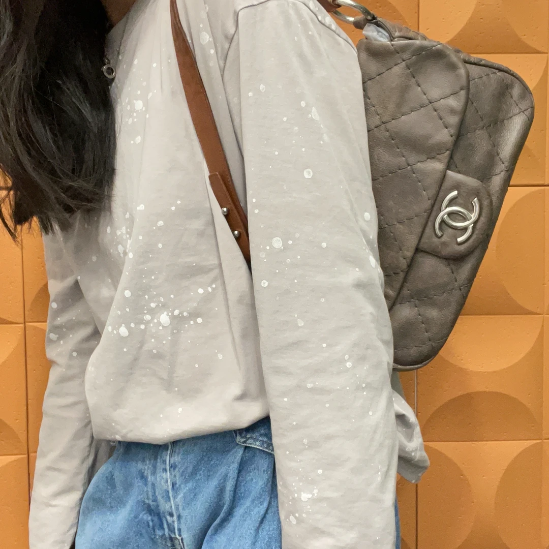 95新 Chanel/香奈儿 【KK】 42 1284 棕色菱格翻盖单肩包