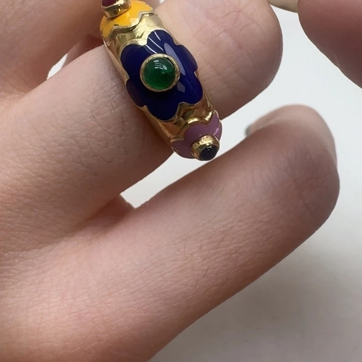 未镶嵌戒指祖母绿