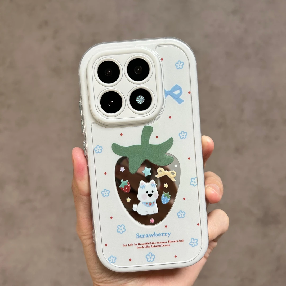 适用于小米17手机壳25113PN0EC新款女17标准版可爱草莓狗全包防摔