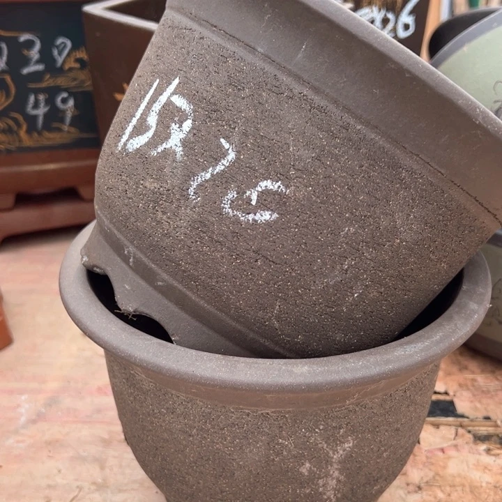 红陶紫砂碗盆口20