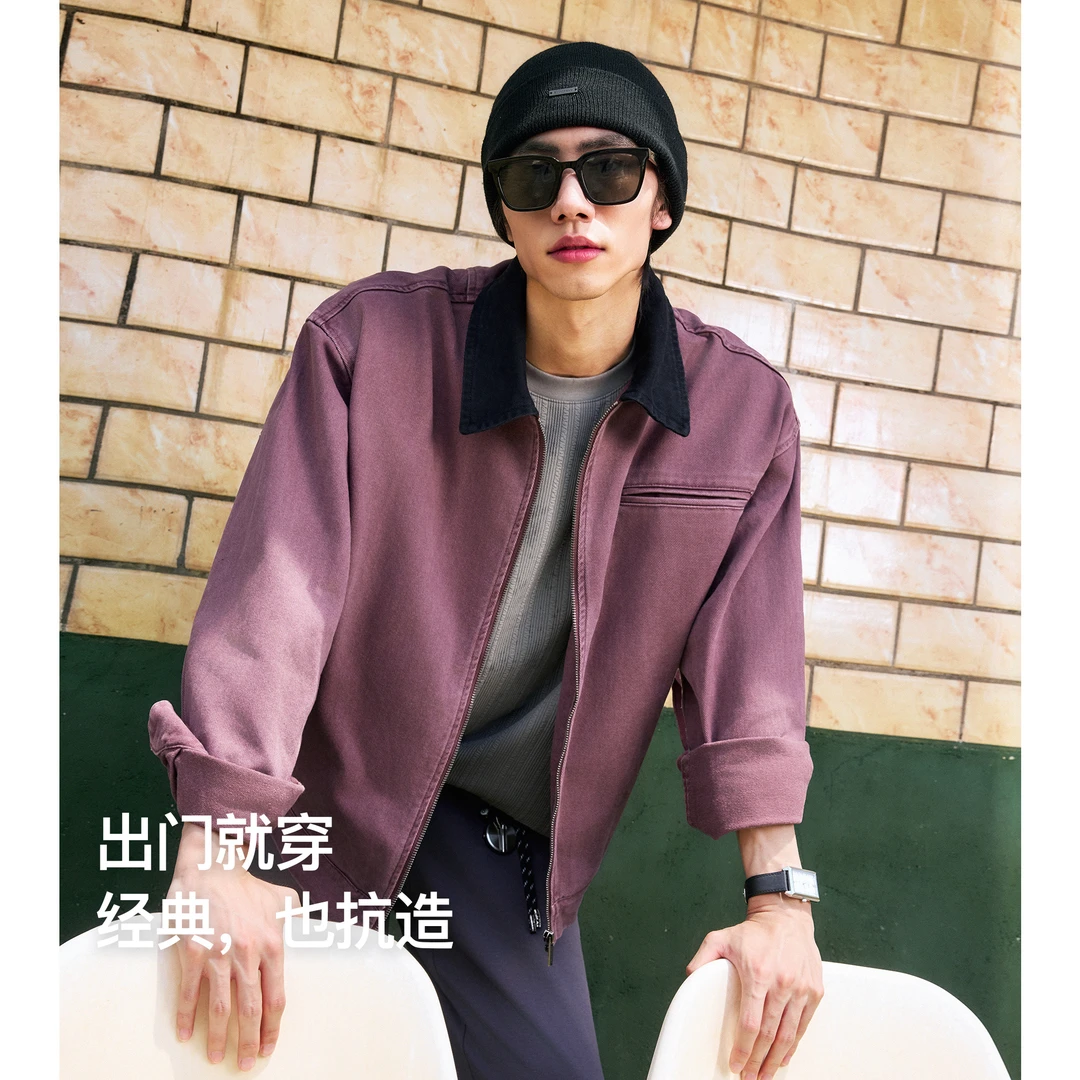 【行动夹克】 新款底特律夹克翻领工装外套宽松复古巴恩风谷仓上衣