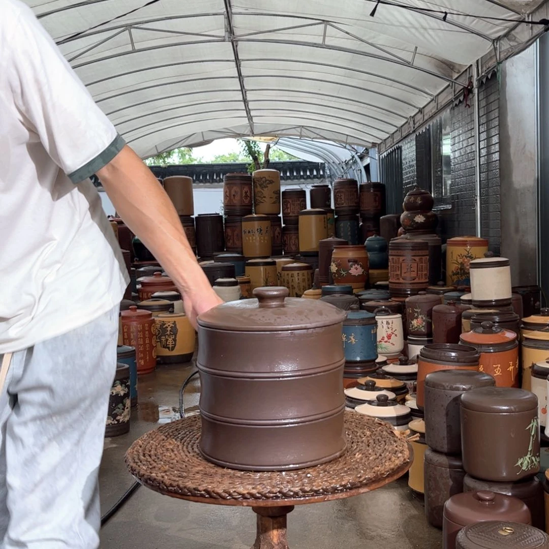 紫砂茶叶罐8 饼茶叶罐