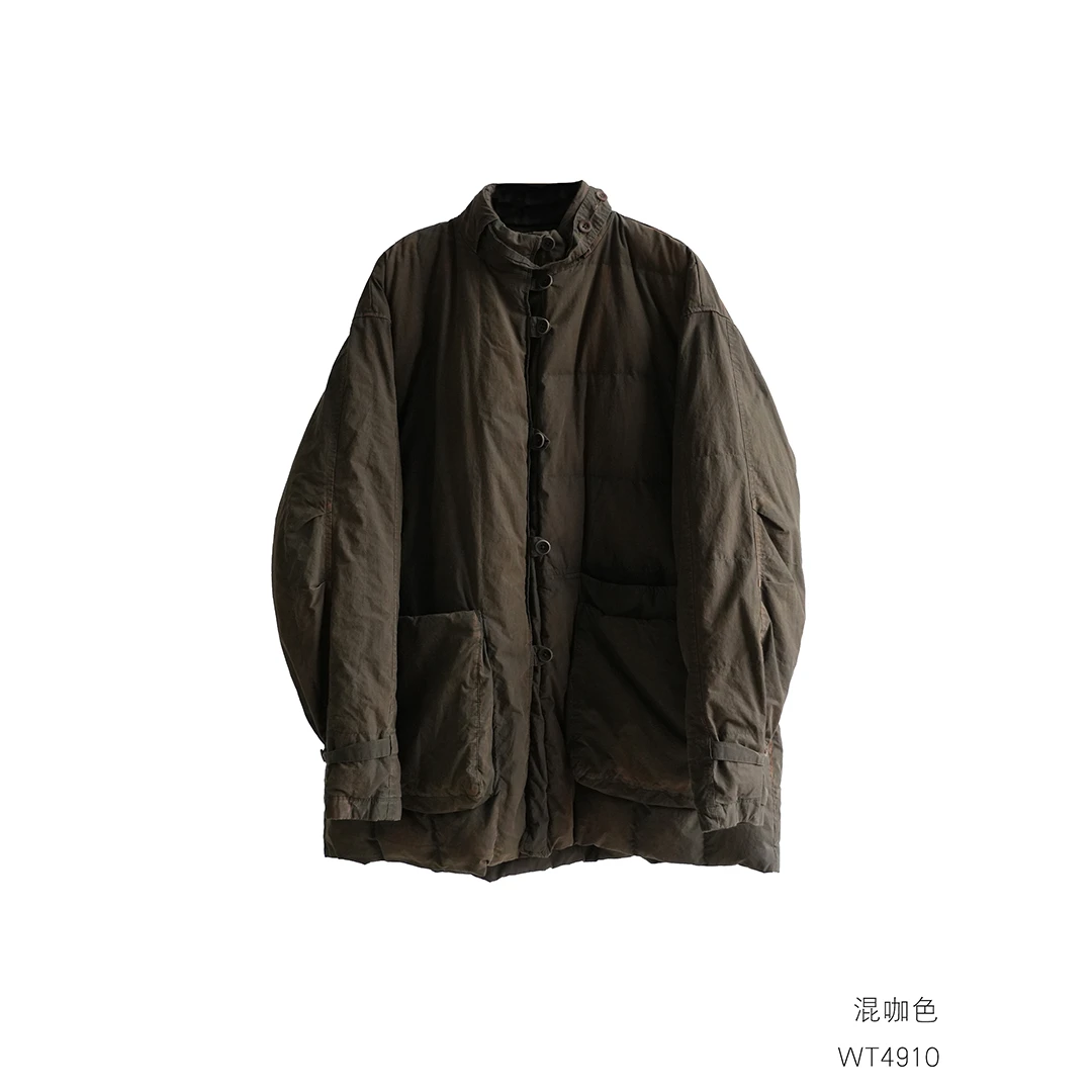 布衣分享 WT4910 几见时尚百搭冬季保暖大口袋羽绒服外套