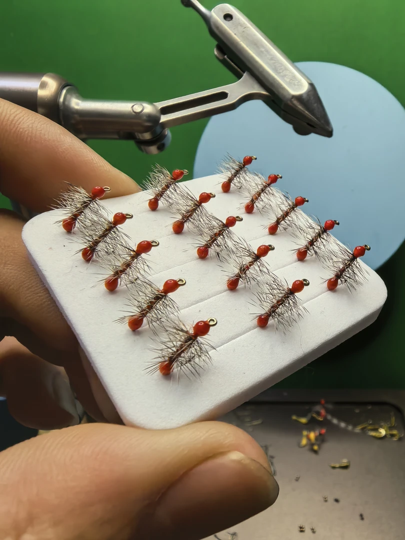 新款全蓑羽格里菲斯桃花马口白条通杀飞蝇钩  凉白开精绑