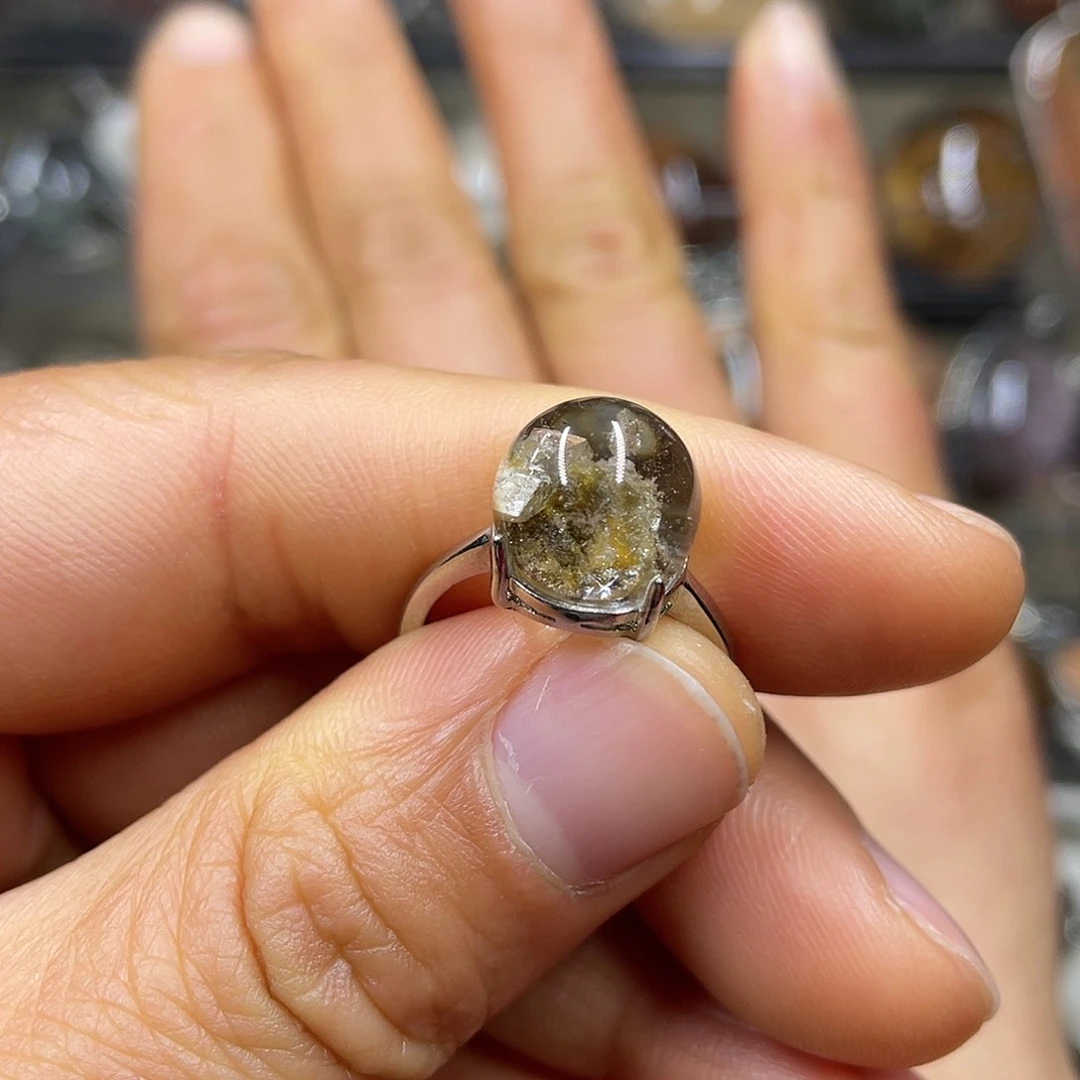 【闪购商品】水晶珠宝半成品银S925镶嵌戒指