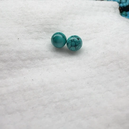 尺寸8➕绿水草纹圆珠（2颗）