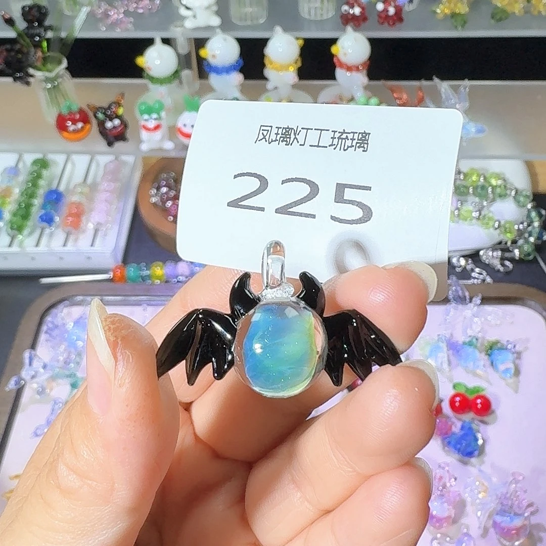 玻璃颈饰225恶魔吊坠