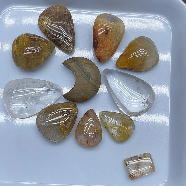 未镶嵌珠宝半成品水晶30水滴