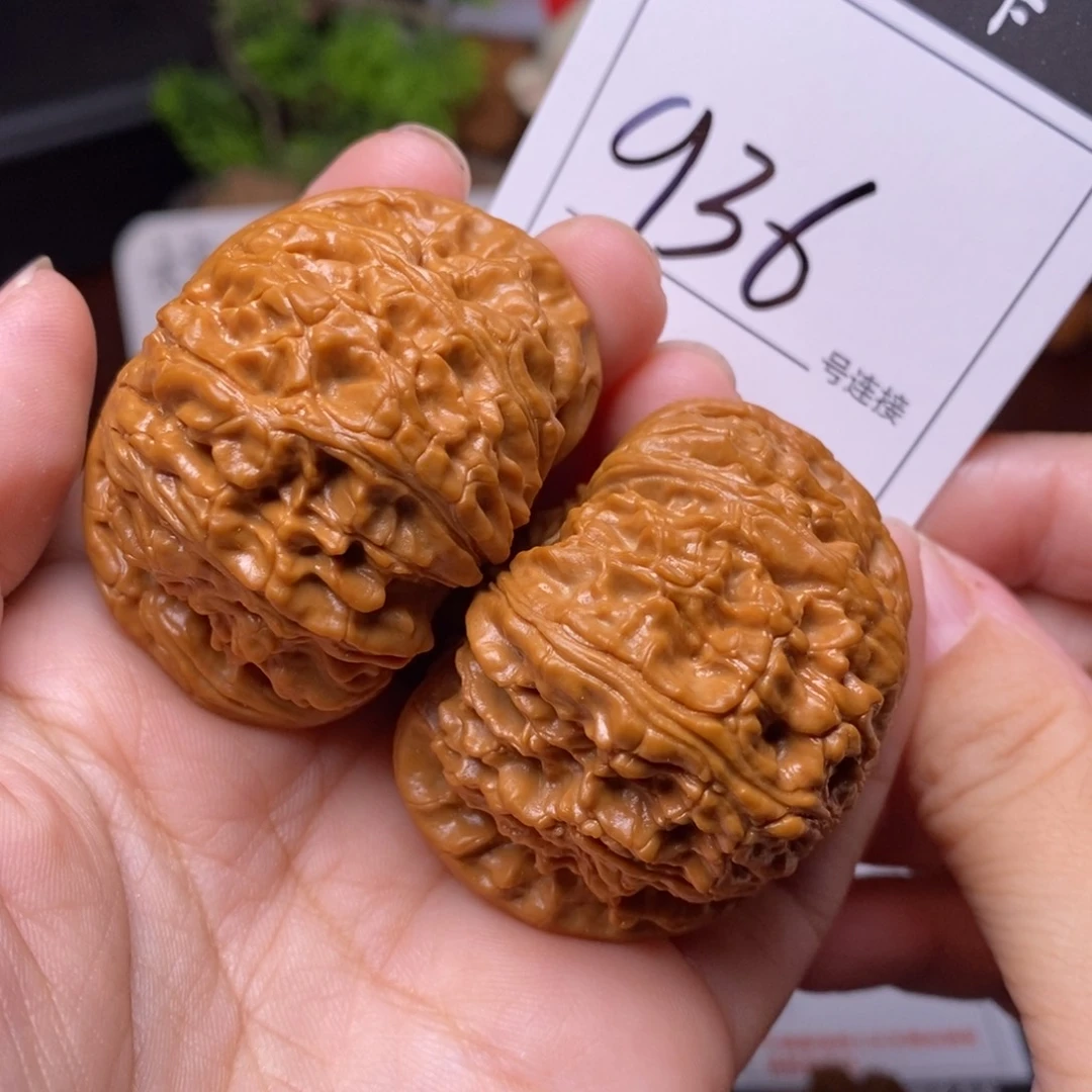 把件文玩核桃936闷尖白狮子头4.8