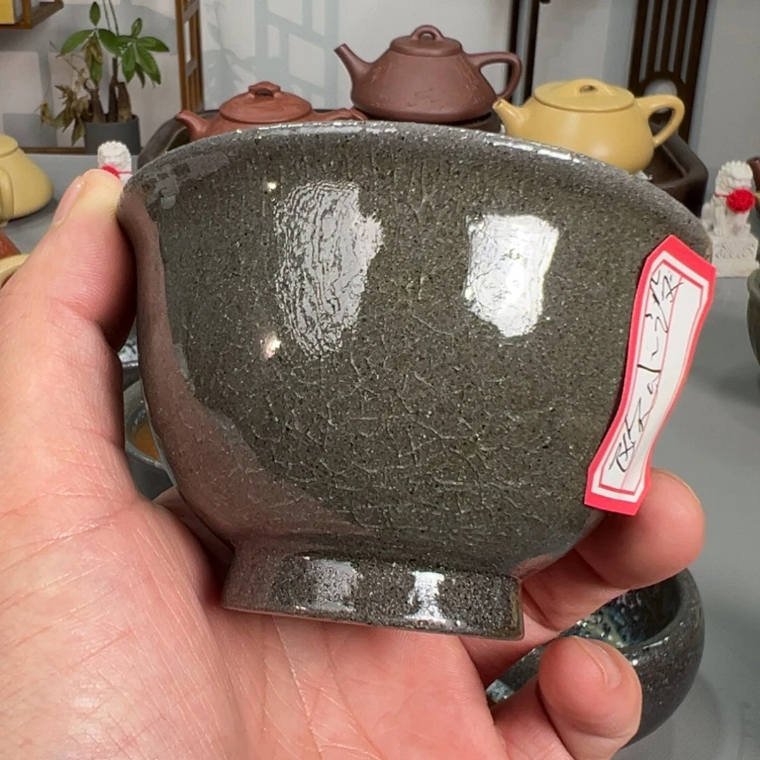 欧***设紫砂茶壶柴烧杯隆煌窑