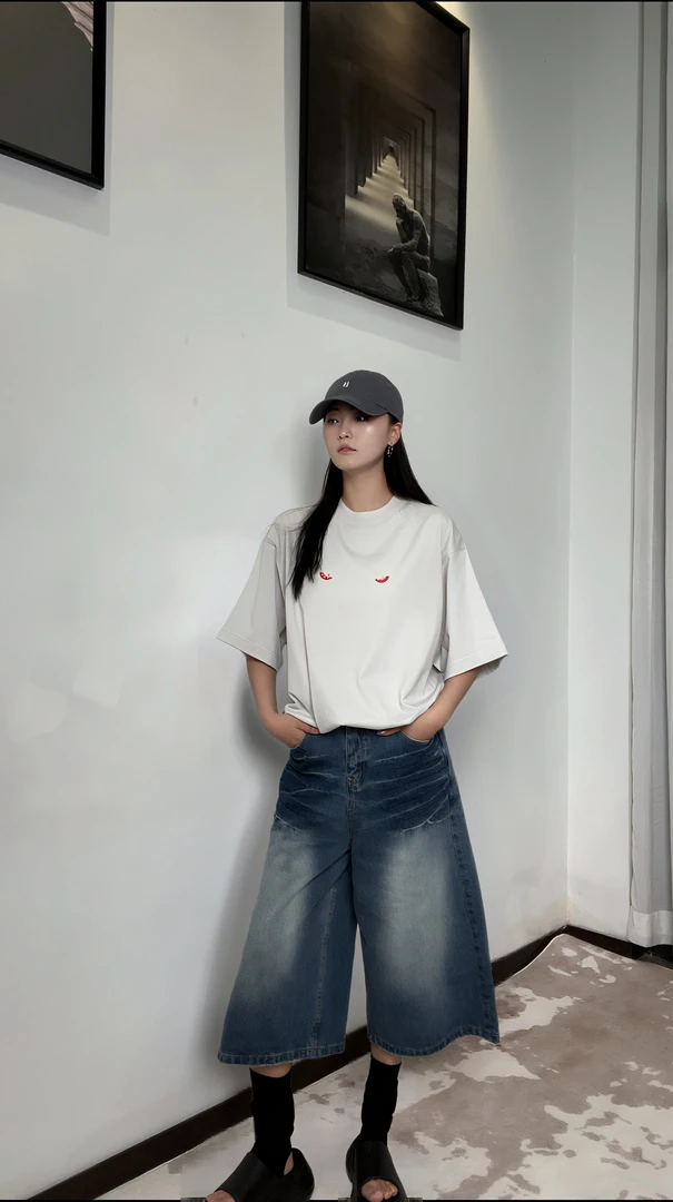 【wulle乌勒】男女同款美式复古恶魔之眼印花短袖