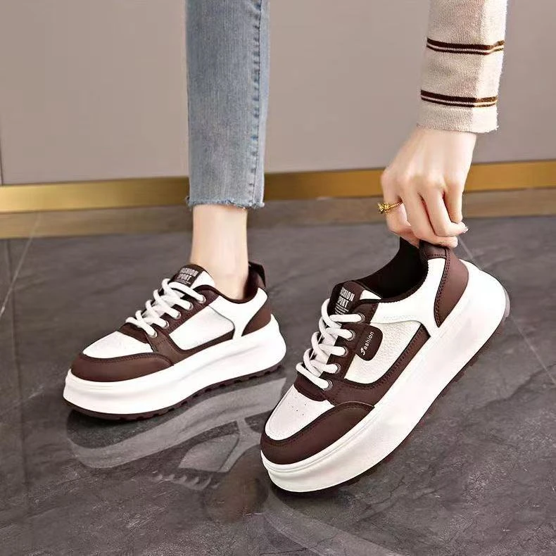 厚底松糕小白鞋子增高女鞋2025秋冬新款轻便休闲鞋运动鞋