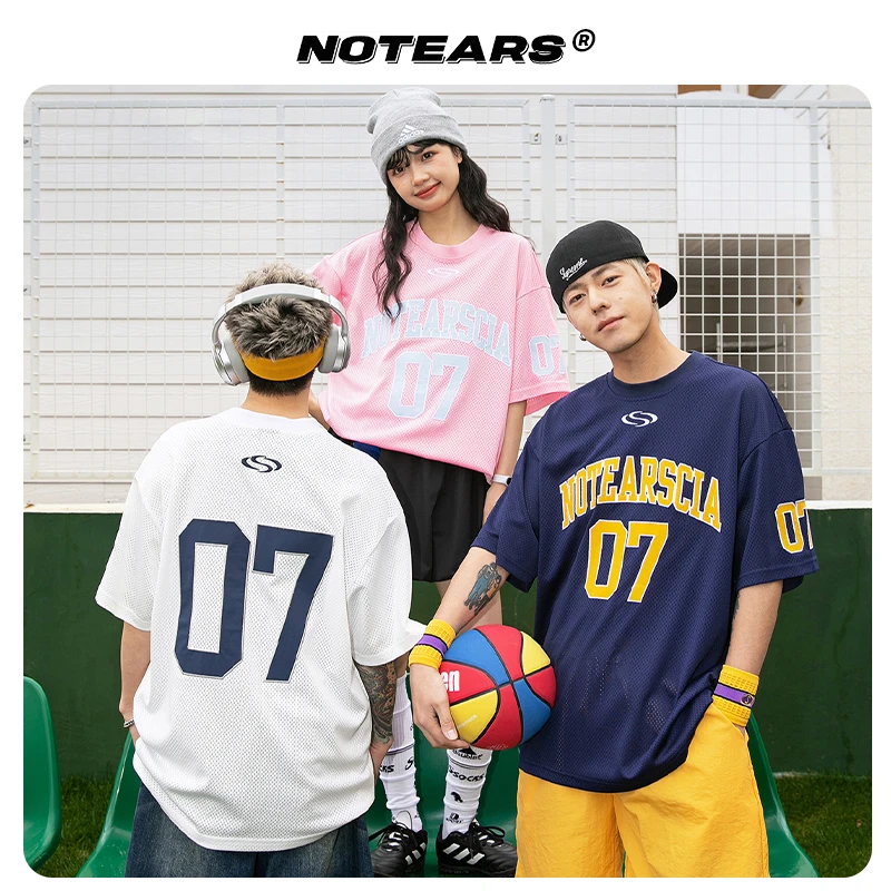 【透气网眼】NOTEARS 2025夏季运动透气网眼T恤情侣同款短袖DT2519