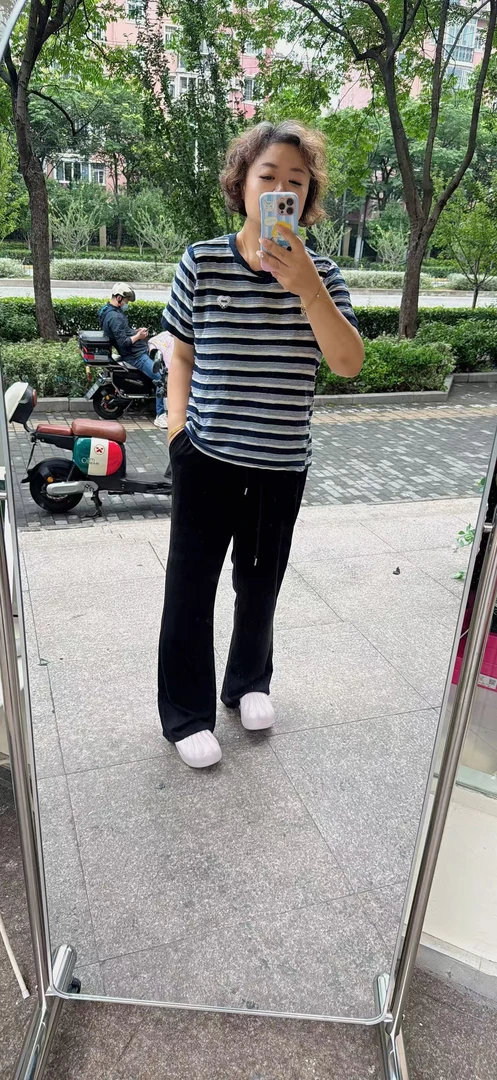 敏敏家园大码女装 KA8531款舒适垂感微喇裤