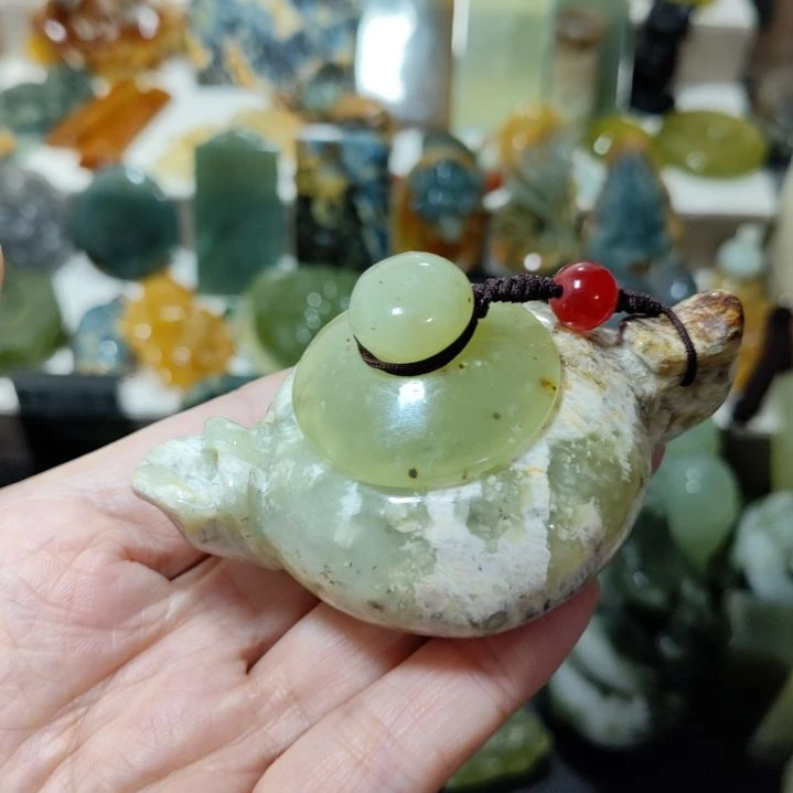 岫玉未镶嵌手把件款式