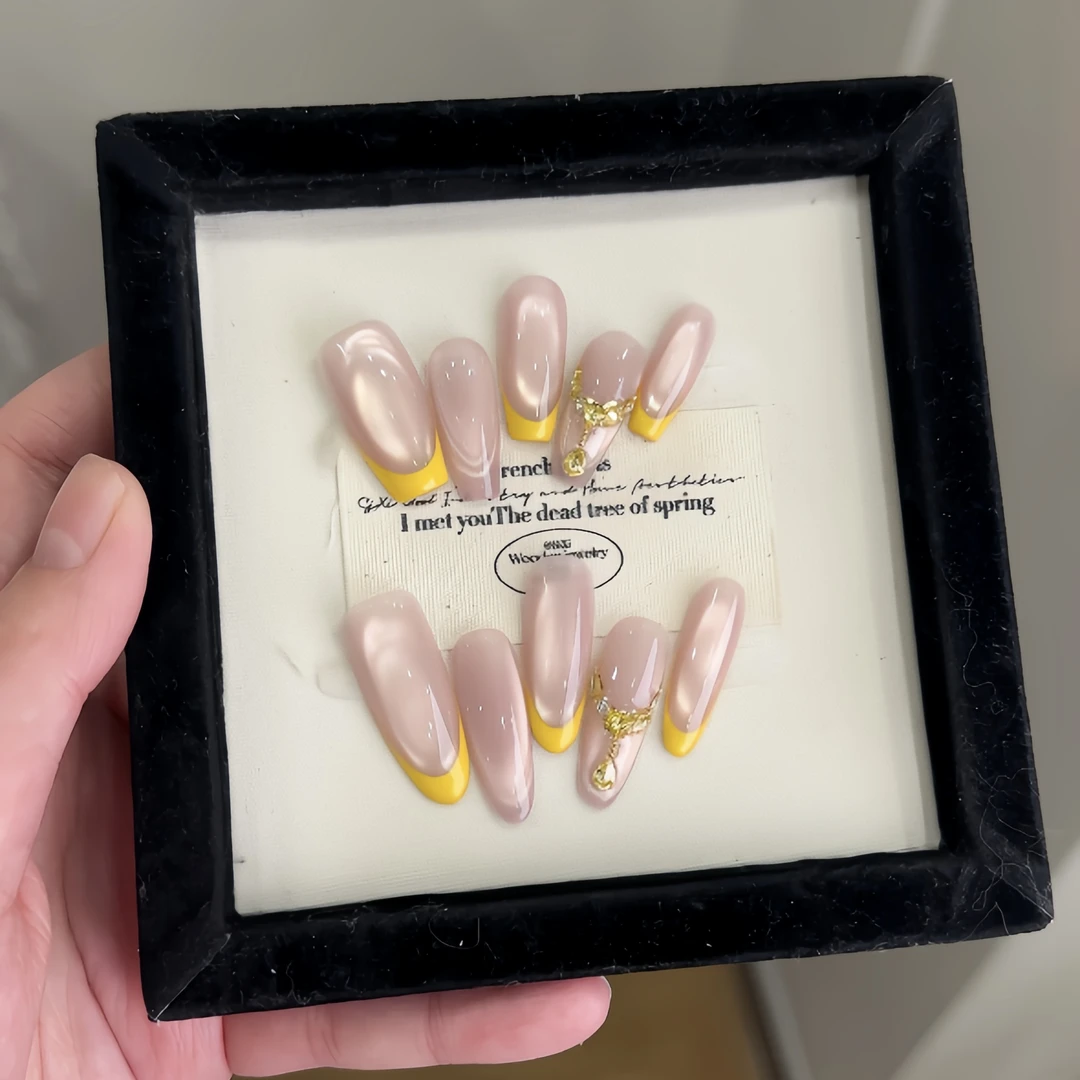 W.《黄油蜜桃》纯手工穿戴甲