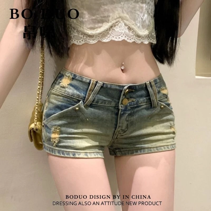 孤品古着辣妹热裤