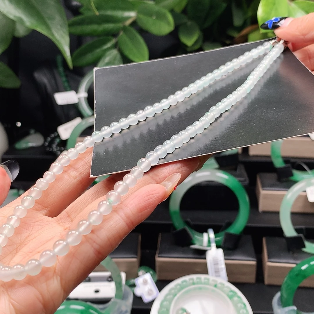 石英质玉未镶嵌项链