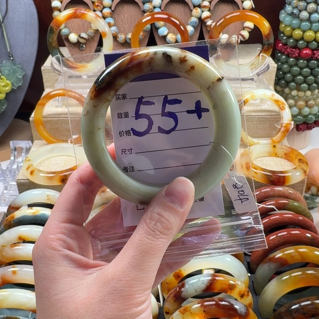 蛇纹石玉未镶嵌手镯16