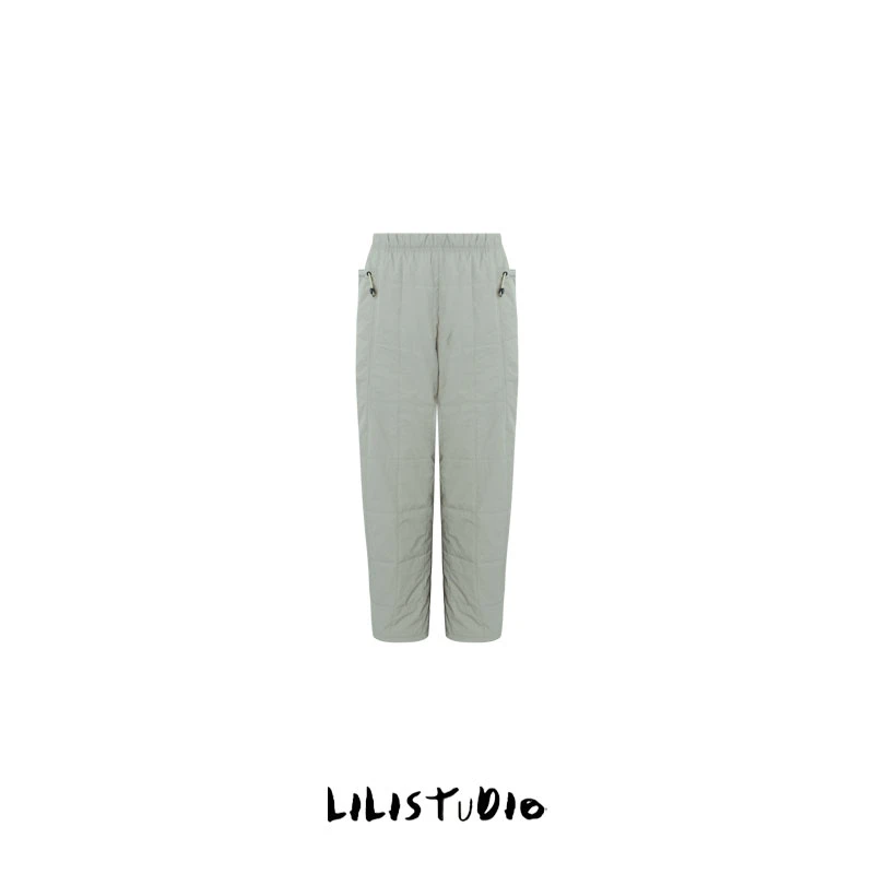 PCNY「柔软绵柔」不理理冬季新款女装时尚休闲宽松加厚保暖棉裤女