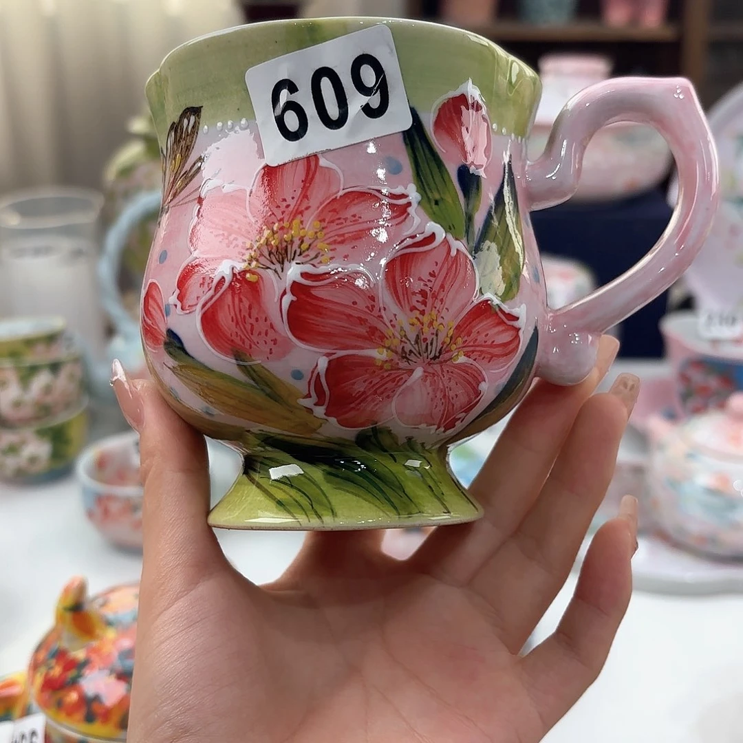 景德镇手绘高温釉下彩陶瓷茶具