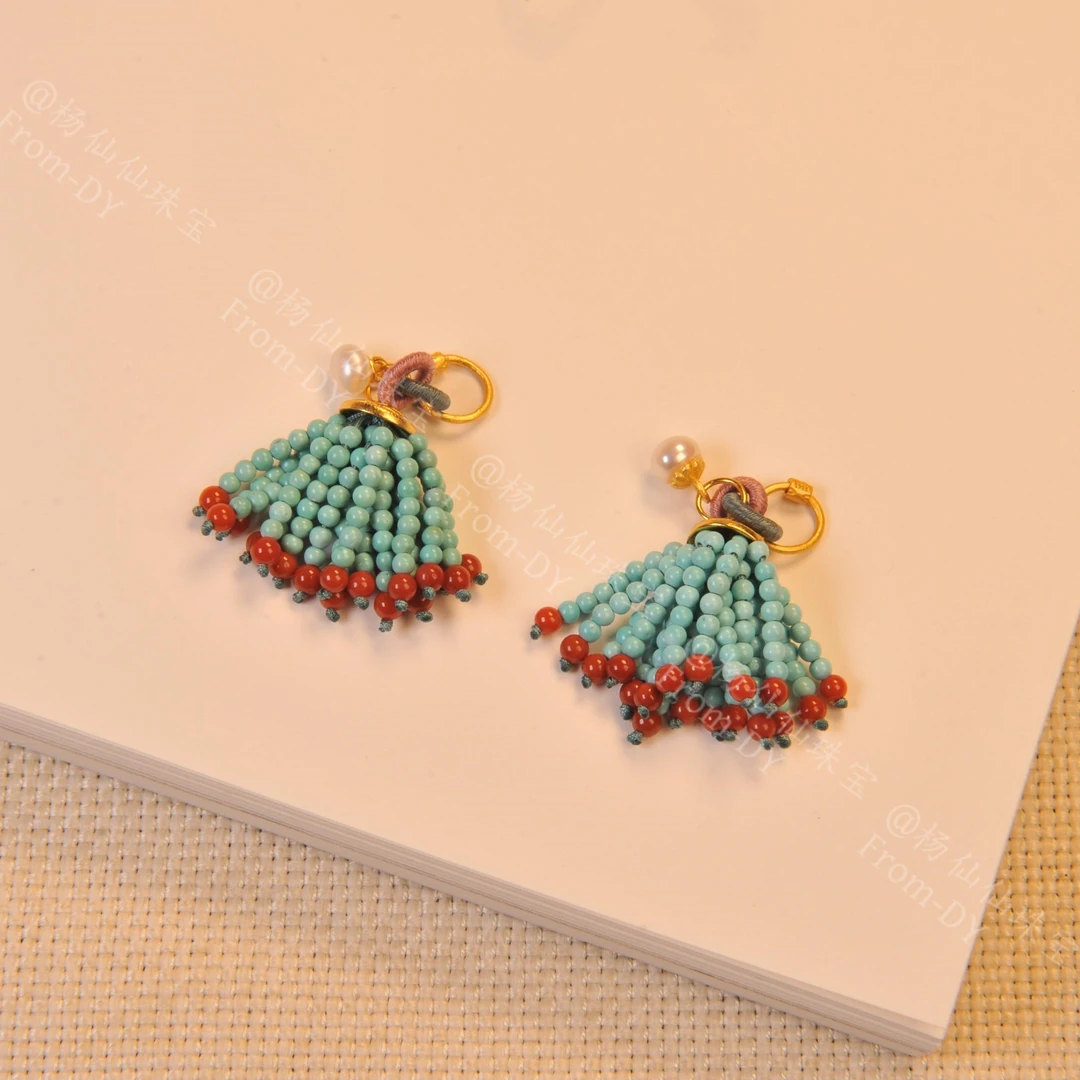 925银银制品 【杨仙仙珠宝】银扣子多宝流苏一个-X1707自发