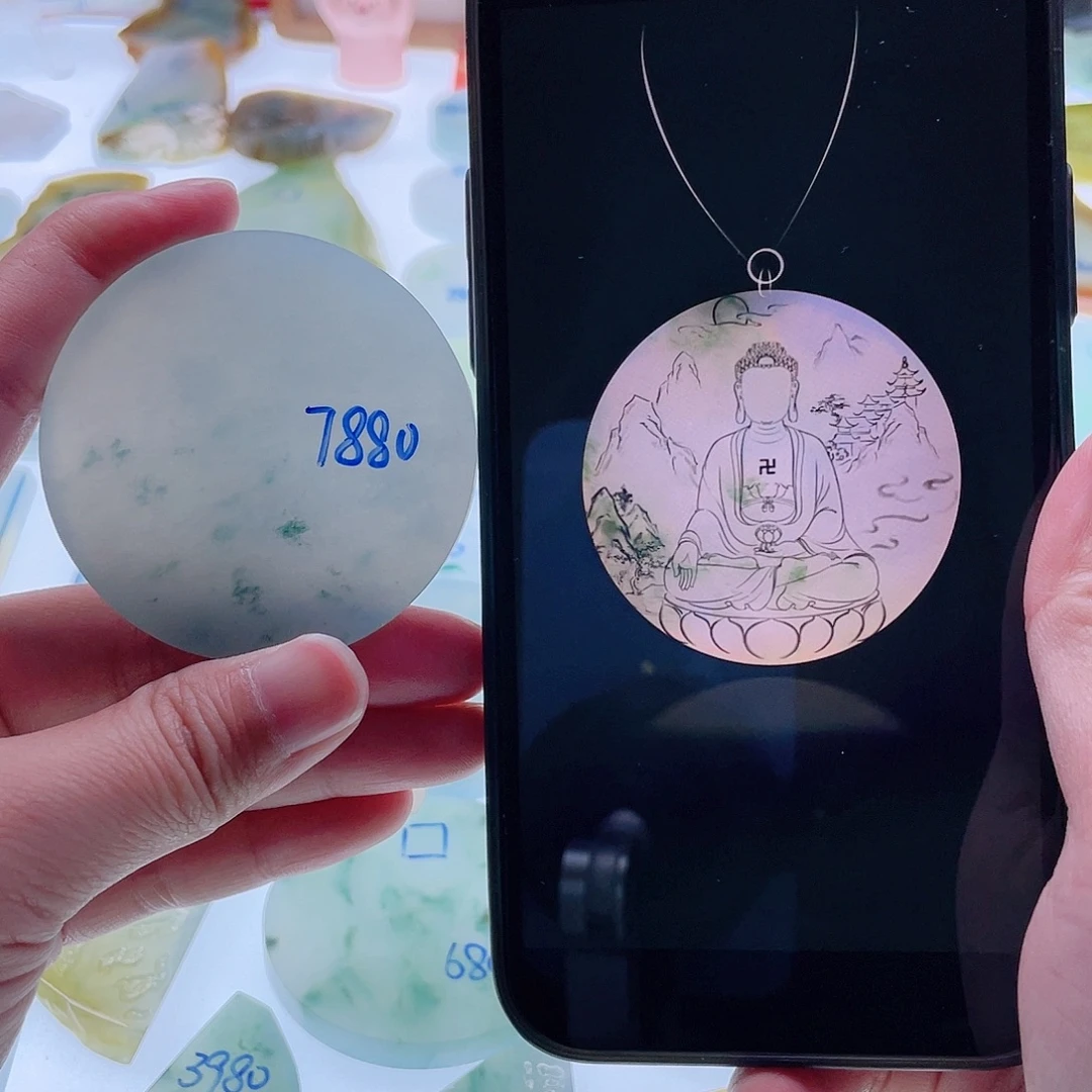 定制翡翠未镶嵌天然翡翠包工