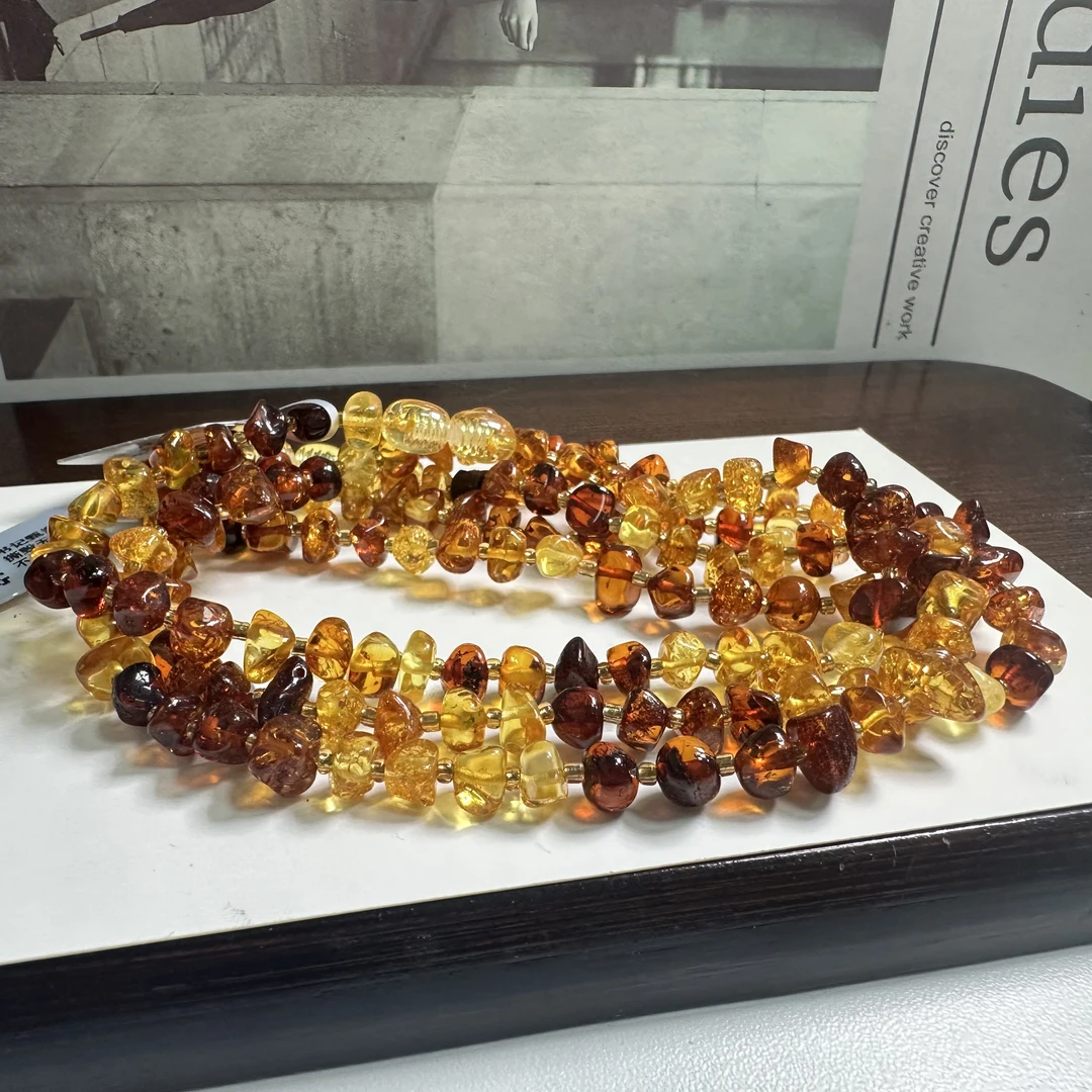 【书记甄选】天然琥珀随型项链 多样性发一件 373YW