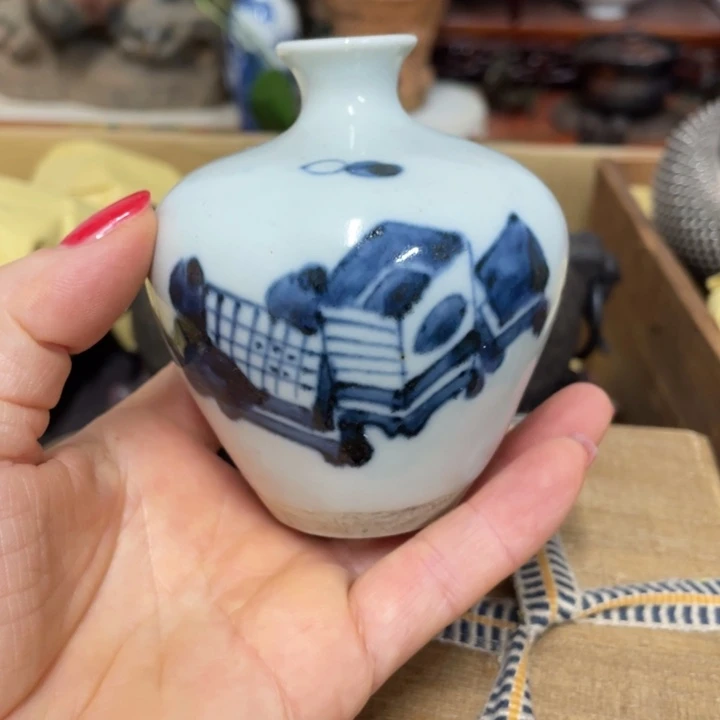 瓷中古工艺品摆件