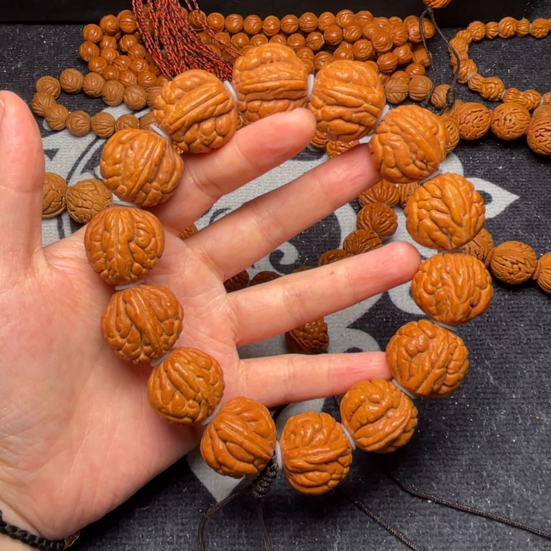 桃核手串龙纹桃核