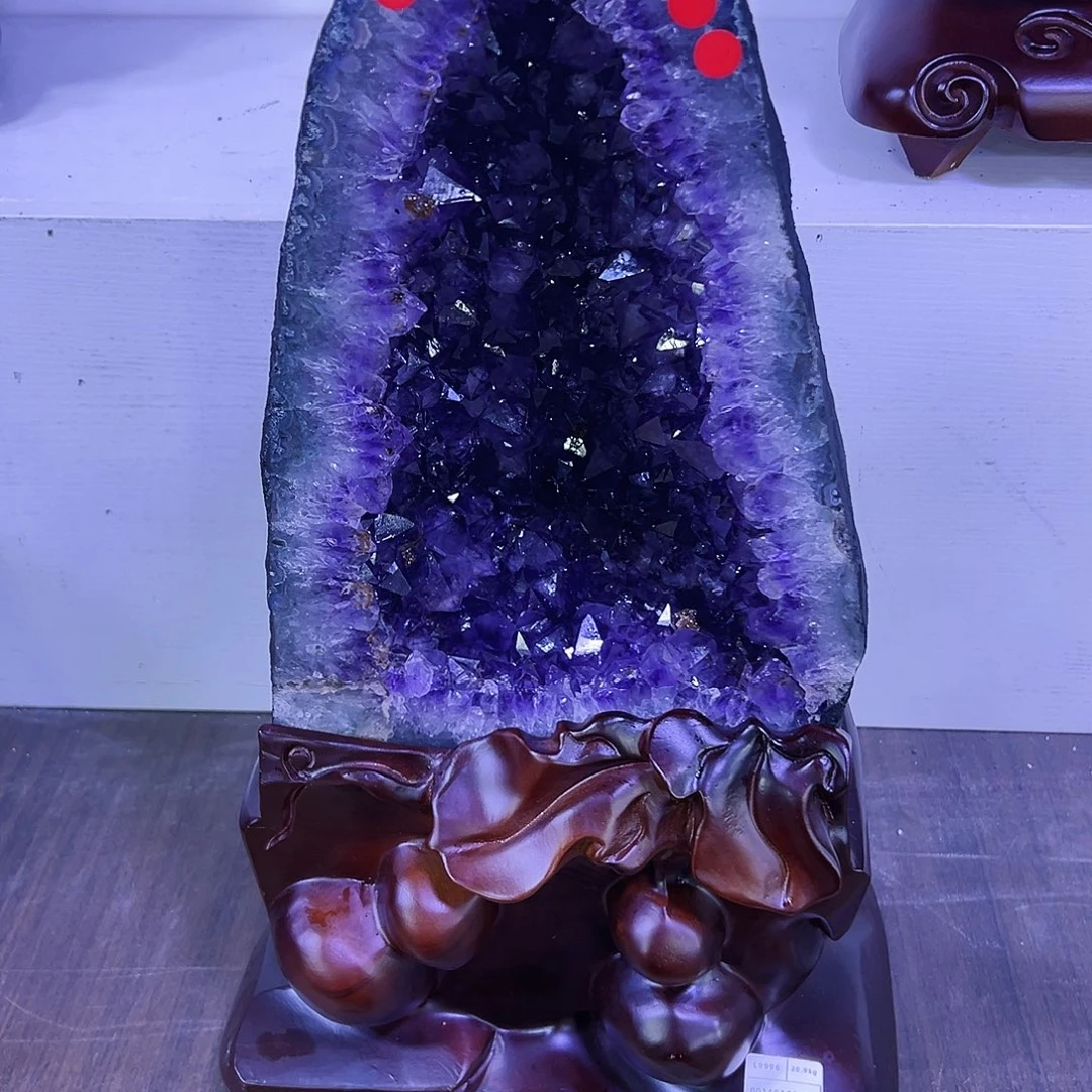 黄***游大型摆件（非配饰）紫晶未镶嵌晶
