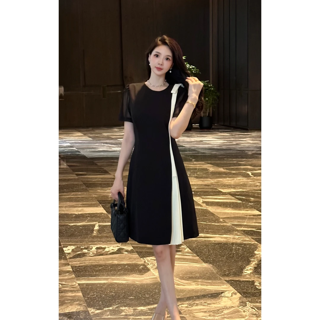 YUANBAO【简岚-MistMood】夏季修身显瘦气质时尚收腰小个子连衣裙