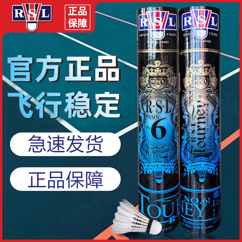 正品亚狮龙RSL羽毛球鸭毛中方亚6plus飞行稳定训练耐打比赛用球