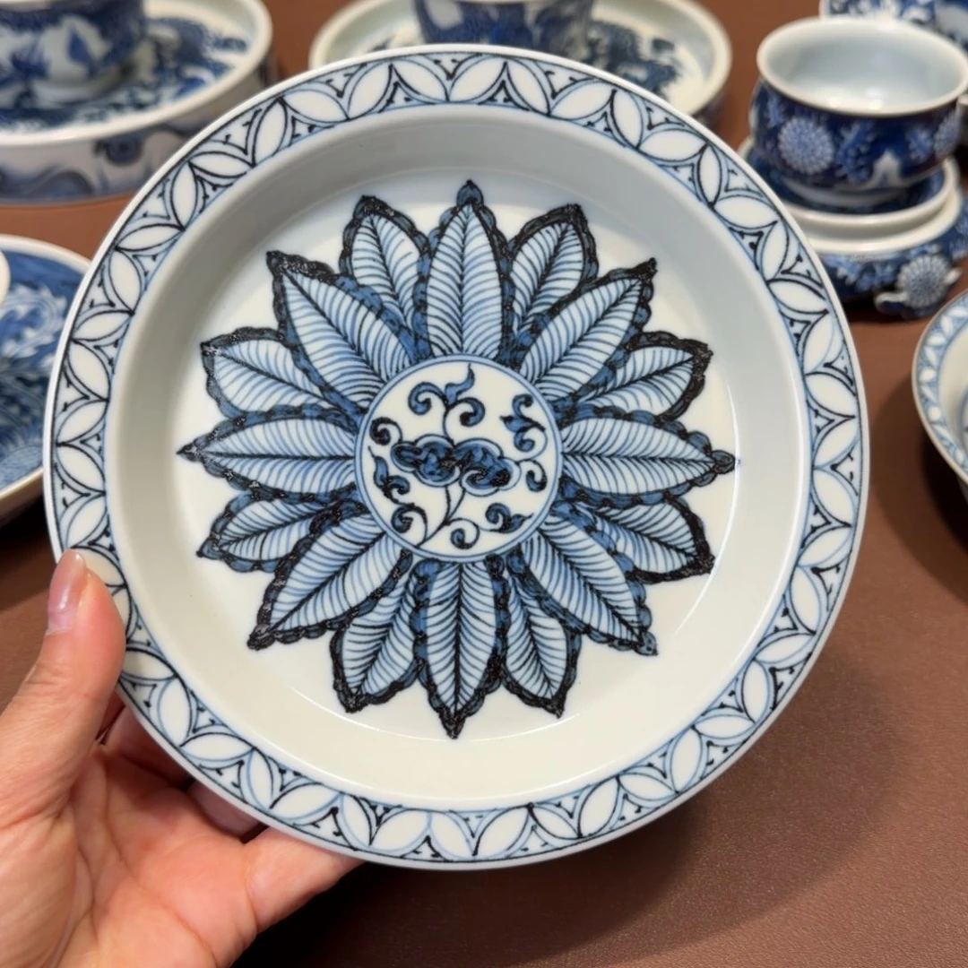 手工手绘茶具壶承