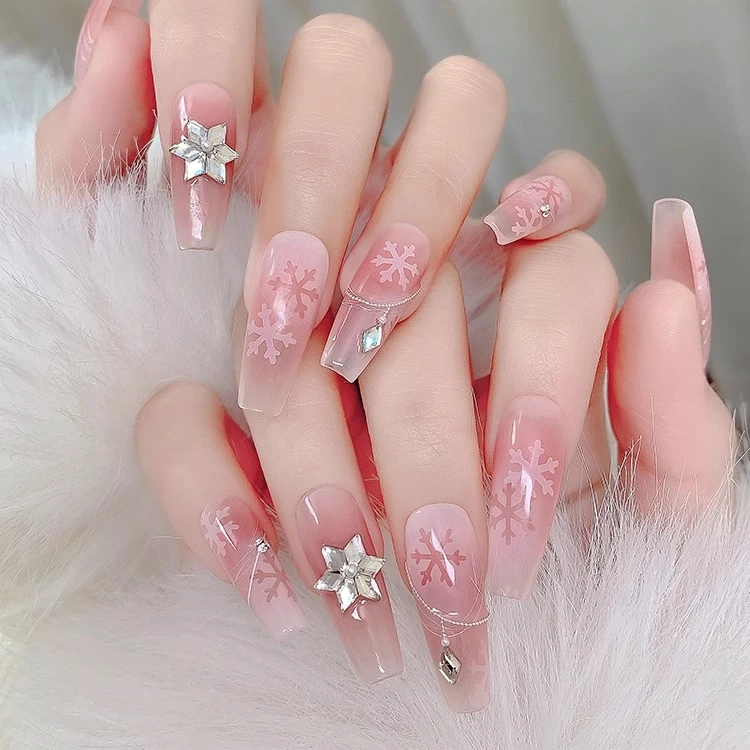 【马上制造局】白色菱形钻海盐芝士美甲饰品菱形平底钻指甲美甲饰品