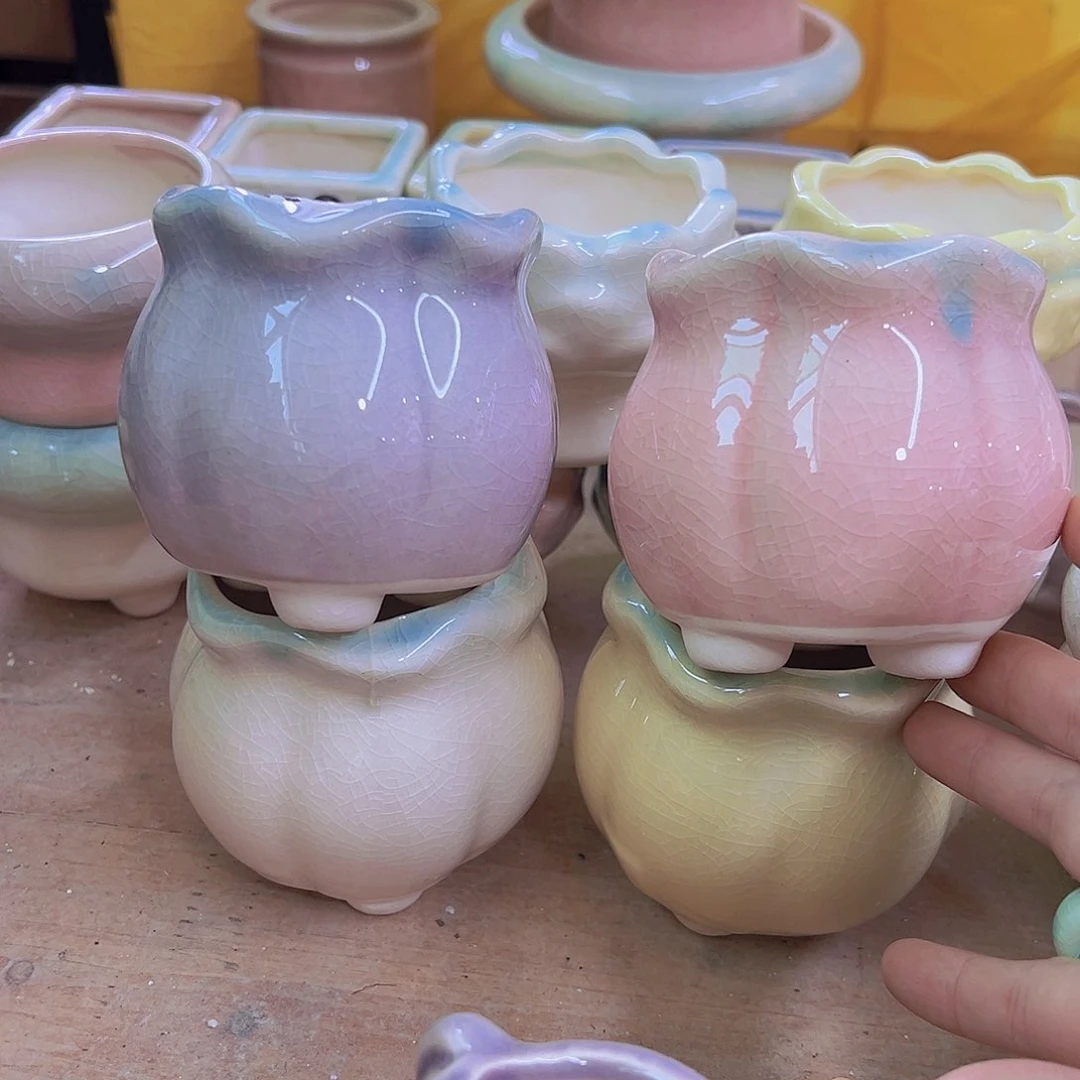 陶瓷花盆单场满12包邮